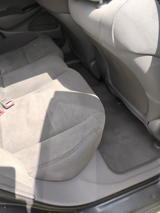 Rear seats cleaned and refreshed after an interior detail